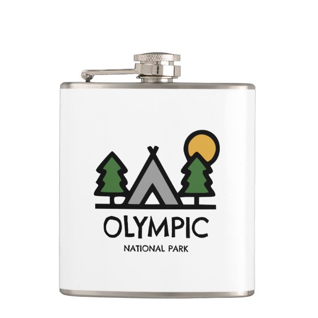 Olympic National Park Flask (Front)
