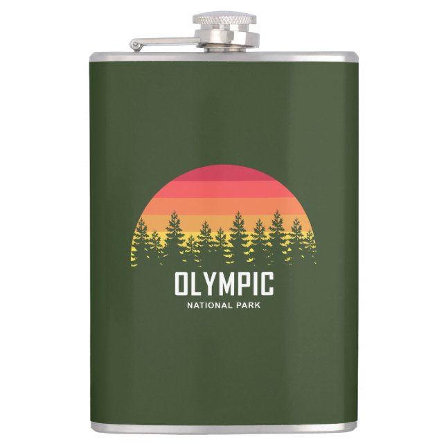 Olympic National Park Flask (Front)