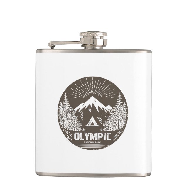 Olympic National Park Flask (Front)