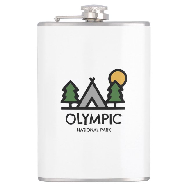 Olympic National Park Flask (Front)
