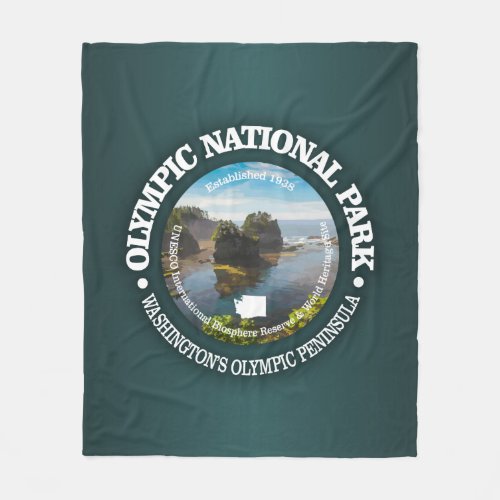 Olympic National Park Fleece Blanket