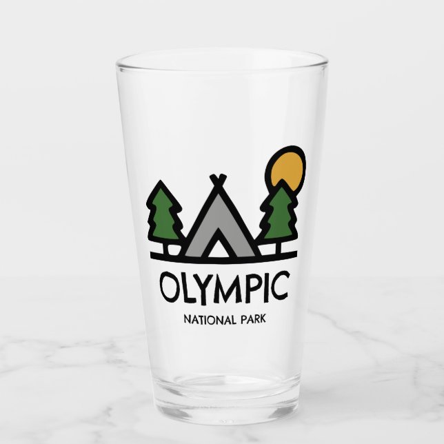 Olympic National Park Glass (Front)