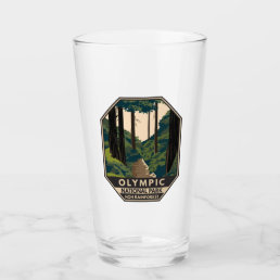 Olympic National Park Hoh Rainforest Vintage Glass