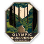 Olympic National Park Hoh Rainforest Vintage Sticker