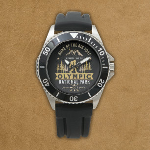 Olympic National Park Home of the Big Foot Funny Watch
