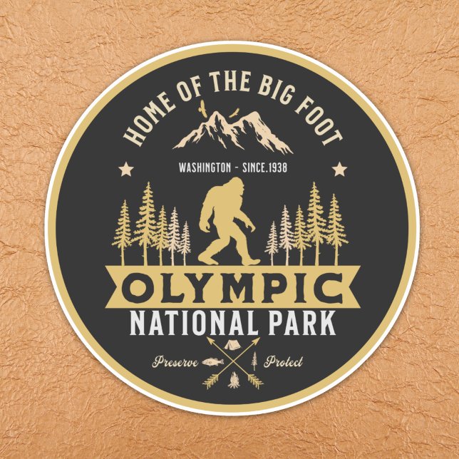 Olympic National Park Home of the Big Foot Sticker (Creator Uploaded)