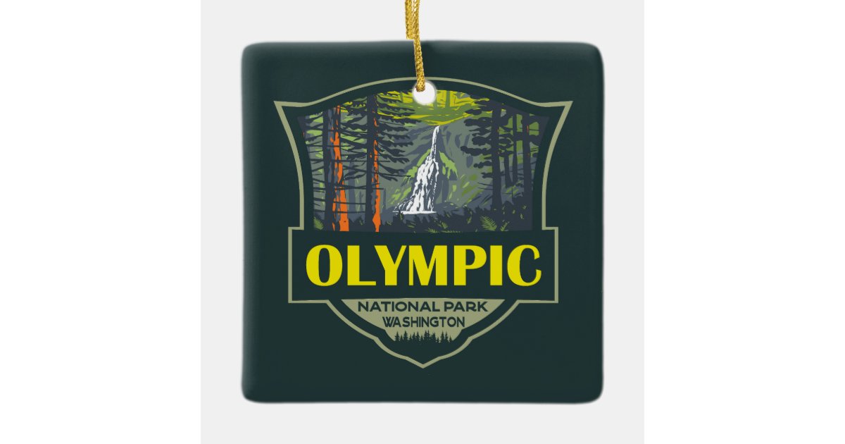 Olympic National Park Ornament Arrowhead Outdoor Adventure Medallion ...