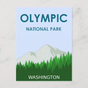 Olympic National Park Invitation Postcard