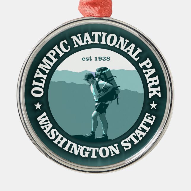 Olympic National Park Metal Ornament (Front)