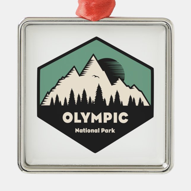 Olympic National Park Metal Ornament (Front)