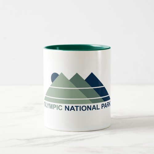 Olympic National Park Mountain Sun Two_Tone Coffee Mug