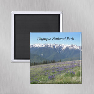 Olympic National Park Mountains and Meadows Magnet