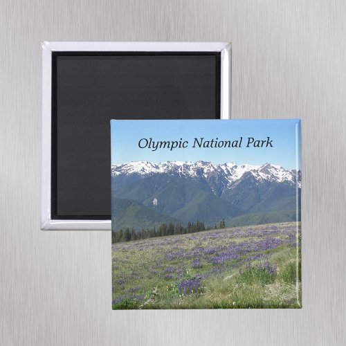 Olympic National Park Mountains and Meadows Magnet