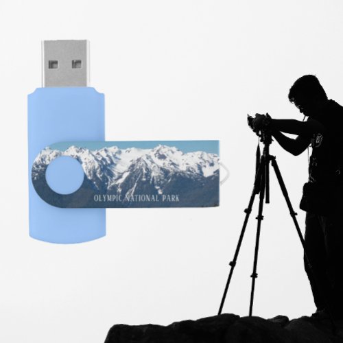 Olympic National Park Mountains Photo Flash Drive