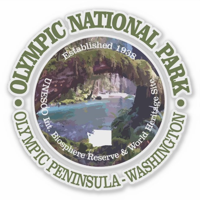 Olympic National Park (NP2) Sticker (Front)