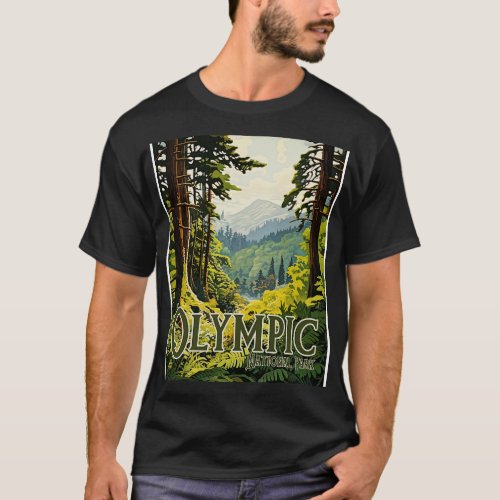 Olympic National Park Olympic National Park Print  T_Shirt