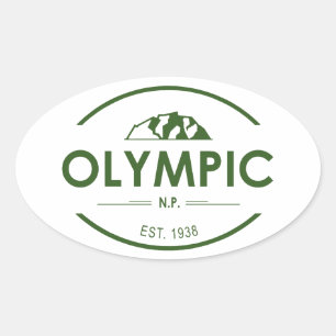 Olympic National Park Oval Sticker
