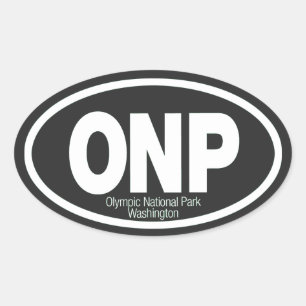 Olympic National Park Oval Sticker