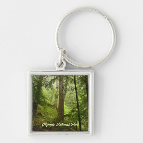 Olympic National Park Rainforest Photo Keychain