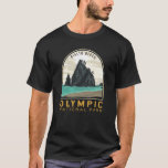 Olympic National Park Rialto Beach Vintage Emblem T-Shirt<br><div class="desc">Olympic vector artwork design. The park sprawls across several different ecosystems,  from the dramatic peaks of the Olympic Mountains to old-growth forests.</div>