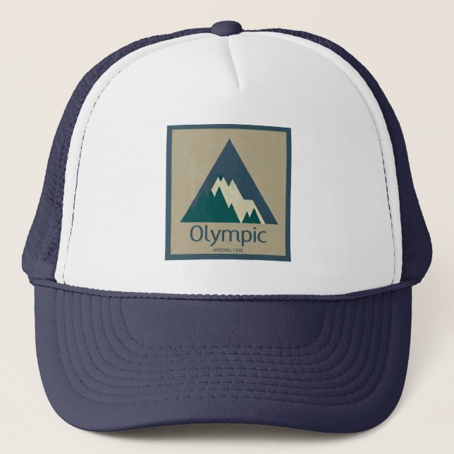 Olympic National Park Rustic Trucker Hat (Front)
