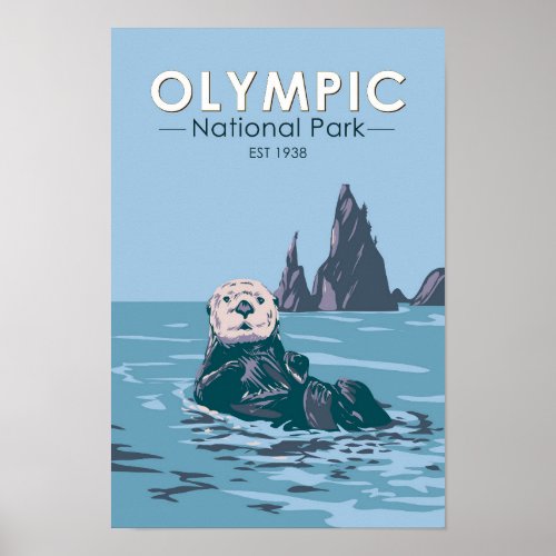 Olympic National Park Sea Otter Vintage