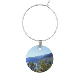 Olympic National Park, Seattle, U.S.A. landscape Wine Glass Charm