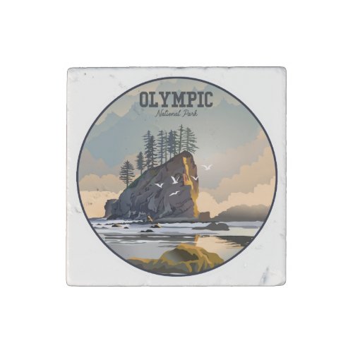 Olympic National Park  Stone Magnet