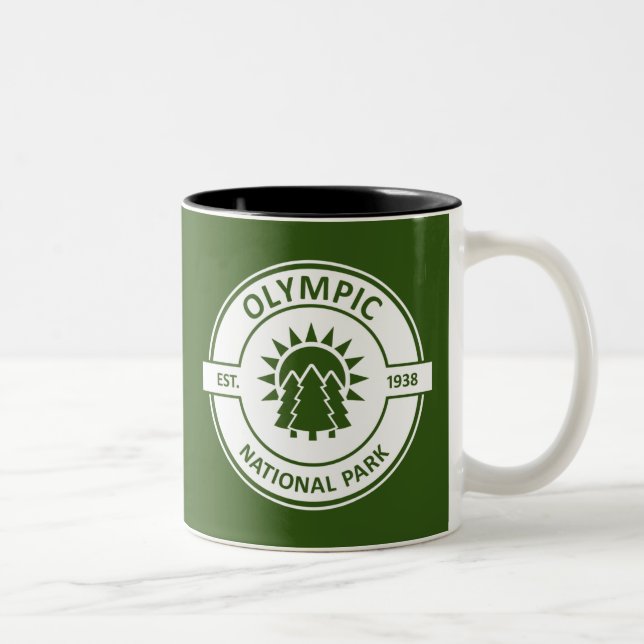 Olympic National Park Two-Tone Coffee Mug (Right)