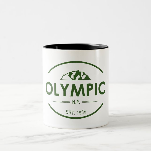 Olympic National Park Two-Tone Coffee Mug (Center)