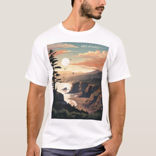 Olympic National Park Vector Illustration T_Shirt