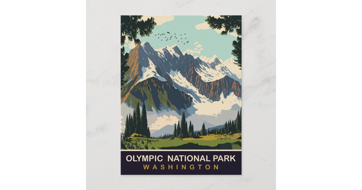 Olympic National Park, WA, Travel Postcard Zazzle