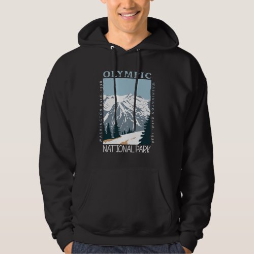 Olympic National Park Washington Distressed Hoodie