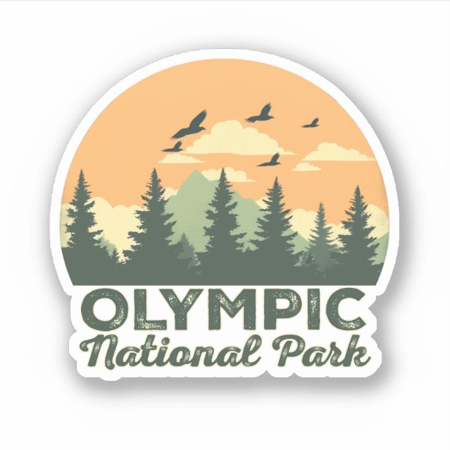 Olympic National Park Washington gifts  Sticker (Front)