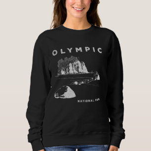 Olympic National Park Washington Hand Drawn Art Il Sweatshirt
