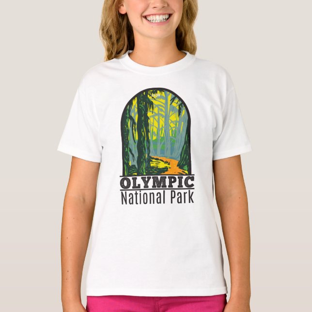 Olympic National Park Washington Hoh Rainforest T- T-Shirt (Front)