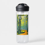 Olympic National Park Washington Hoh Rainforest Water Bottle<br><div class="desc">Olympic vector artwork design. The park sprawls across several different ecosystems,  from the dramatic peaks of the Olympic Mountains to old-growth forests.</div>