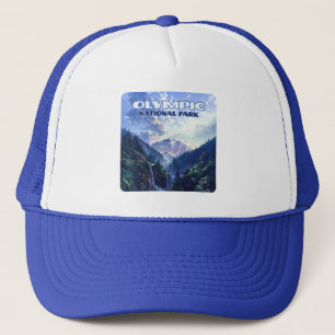 Olympic National Park Washington Mountains Vintage Trucker Hat