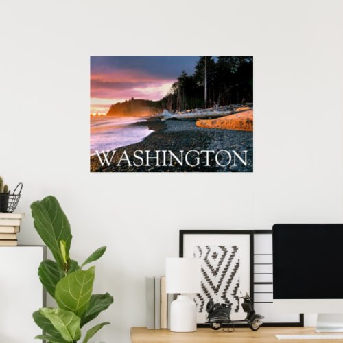 Olympic National Park  Washington State Poster