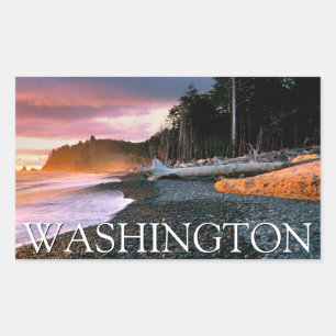 Olympic National Park Washington State Rectangular Sticker