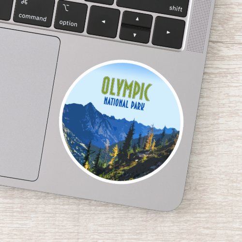 Olympic National Park Washington State Vintage Sticker