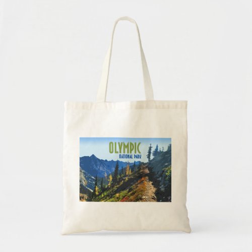 Olympic National Park Washington State Vintage Tote Bag