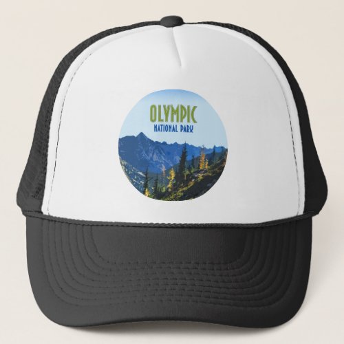 Olympic National Park Washington State Vintage Trucker Hat