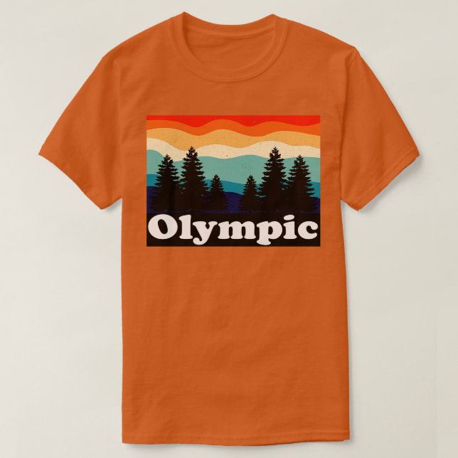 Olympic National Park Washington T-Shirt (Design Front)