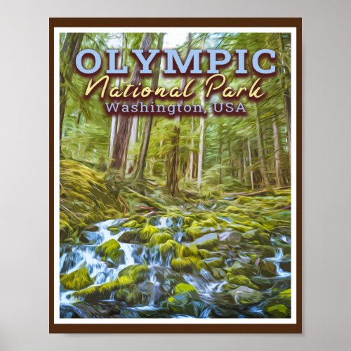 OLYMPIC NATIONAL PARK _ WASHINGTON UNITED STATES POSTER