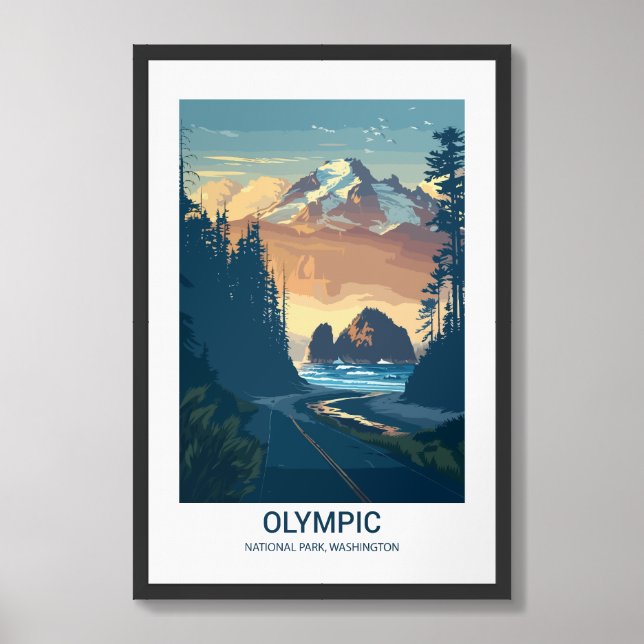 Olympic National Park Washington USA  Framed Art (Framed Front)