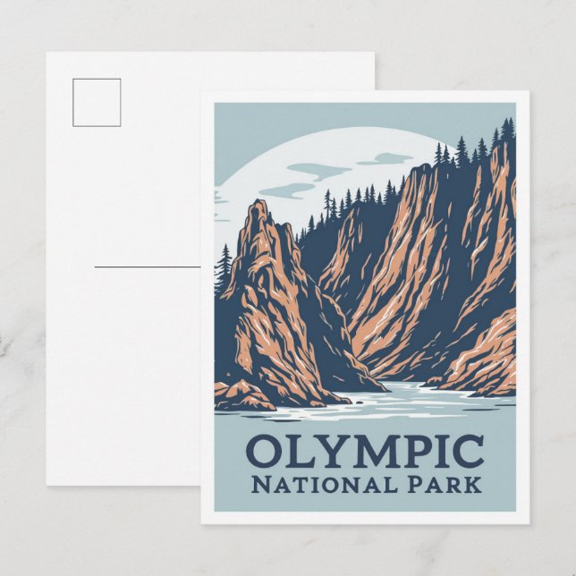 Olympic National Park Washington USA Travel Postcard (Front/Back)