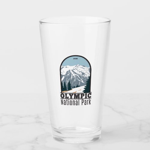 Olympic National Park Washington Vintage  Glass