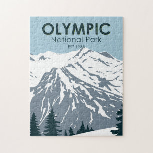 Olympic National Park Washington Vintage Jigsaw Puzzle