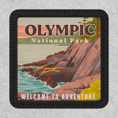 Olympic National Park Washington Vintage Souvenir Patch